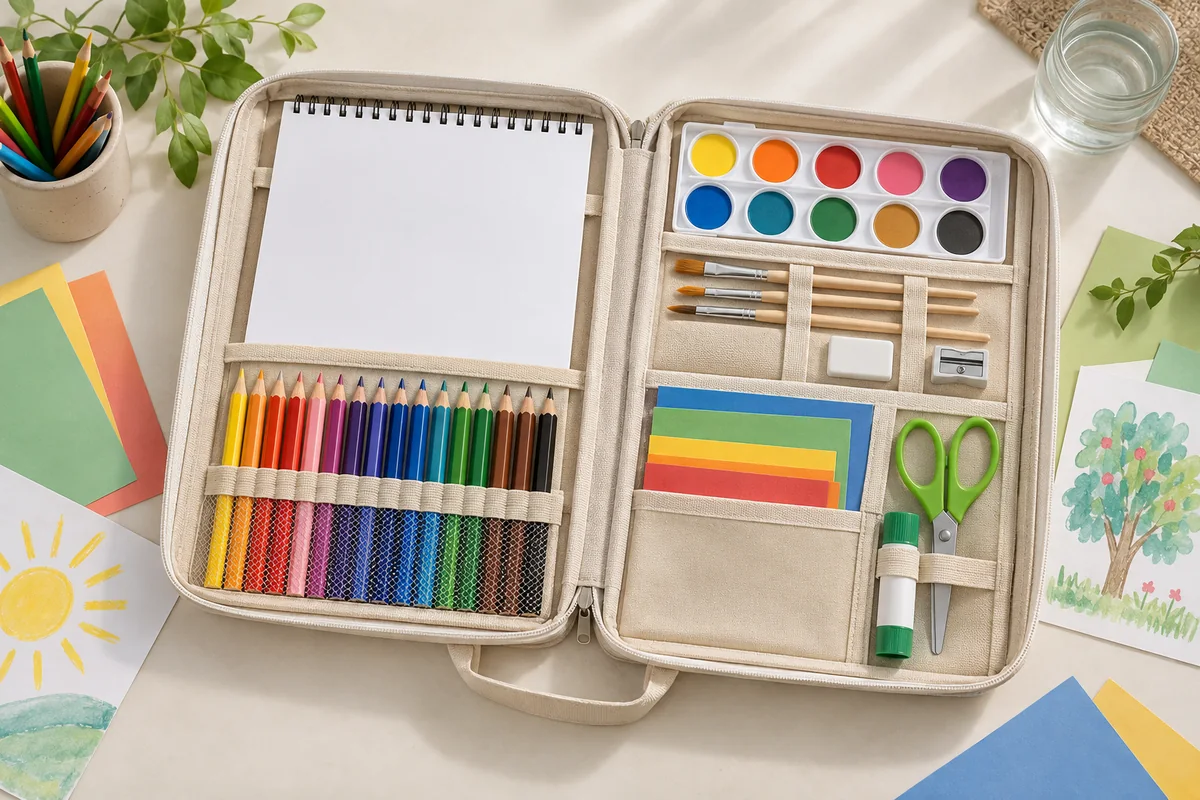 حقيبة الرسم والأعمال اليدوية