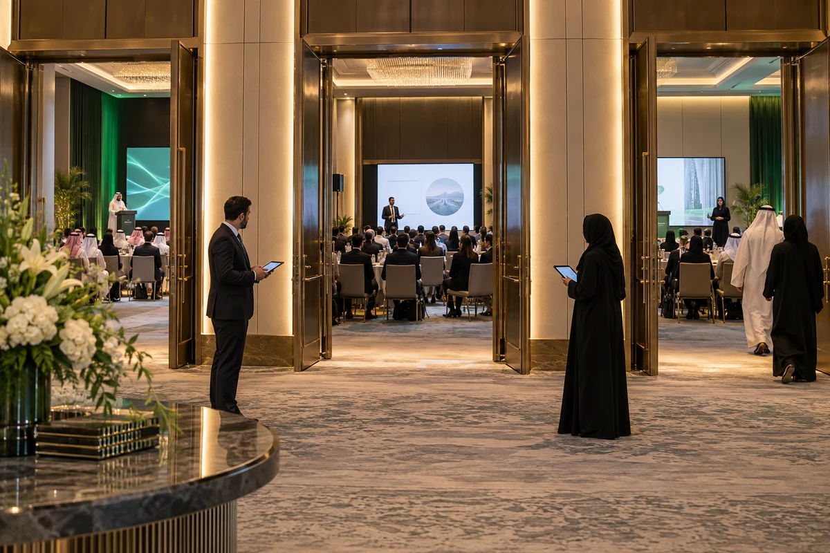إدارة القاعات والجلسات المتوازية