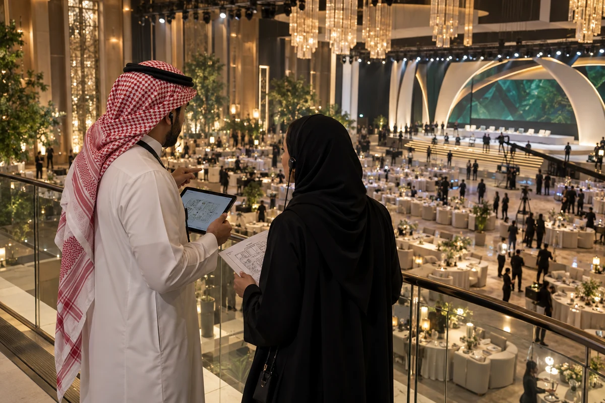 الإشراف على مواقع المؤتمرات